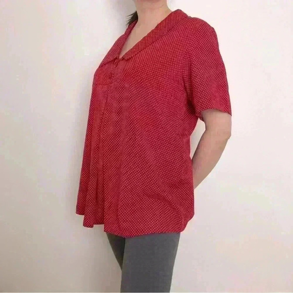 Polka Dots Maternity Blouse - Picture 2 of 7